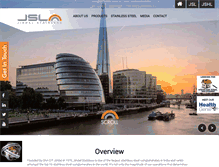 Tablet Screenshot of jindalstainless.com
